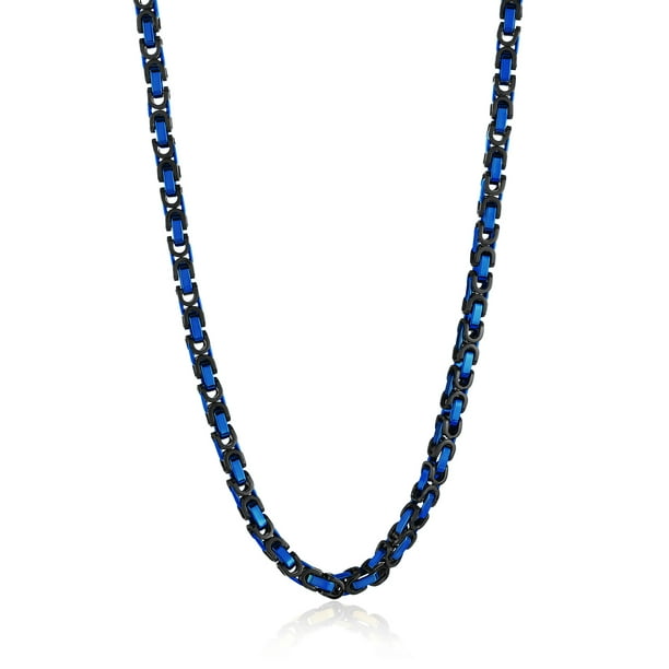 Byzantine 9mm to 14mm Graduated Necklace .925 Sterling Silver 16,18,20,24 inch Byzantine 9mm to 14mm Graduated Necklace .925 Sterling Silver 16,18,20,24 inch